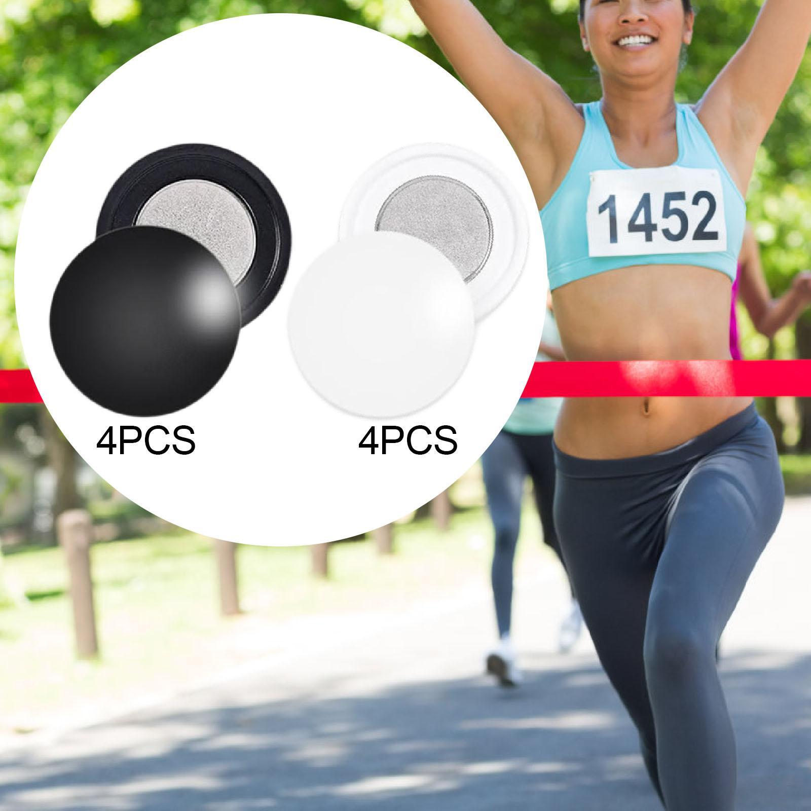 Running Gear Sale - 4 Paar magnetische Race-Latzclips, Laufausrüstung für