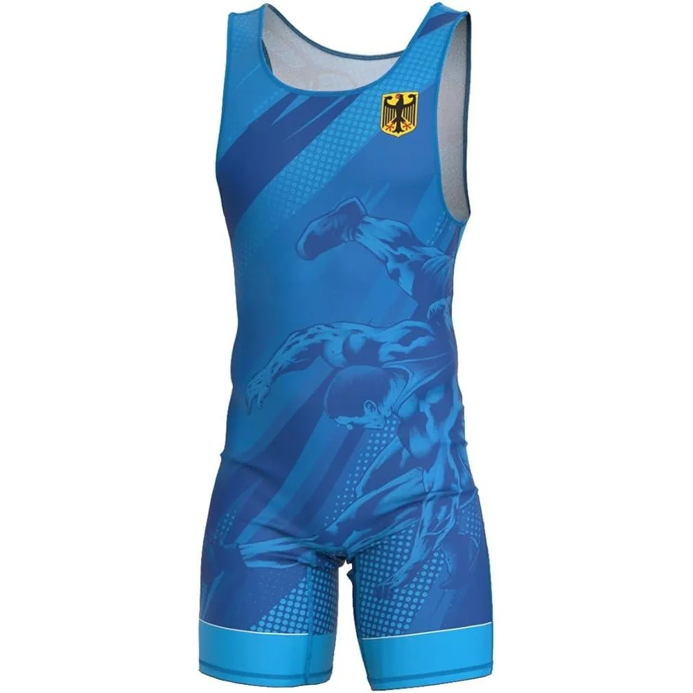 Running Gear Sale - Herren-Wrestling-Unterhemd, Uniform, fortgeschrittene Unterhemden, Kleidung, Zug-Wrestling-Ausrüstung,