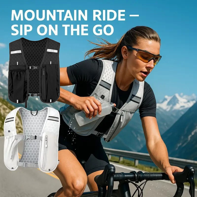 Running Gear - Unisex Wasserabweisender Atmungsaktiver Sport-Rucksack Leichter Wander-Rucksack