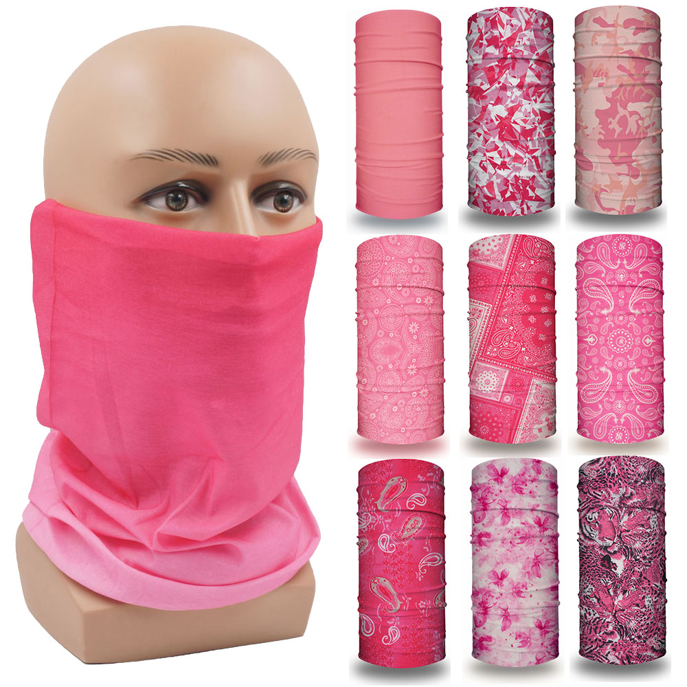 Running Gear Youtube - Rosa Bandana Gesichtsmaske Wandern Bandana Frauen