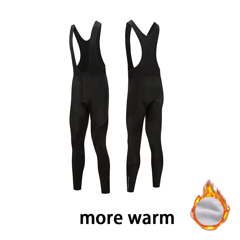 Running Gear Sale - Raudax Herren Klassische Schwarze Thermo-Fleece Winter-Radhose