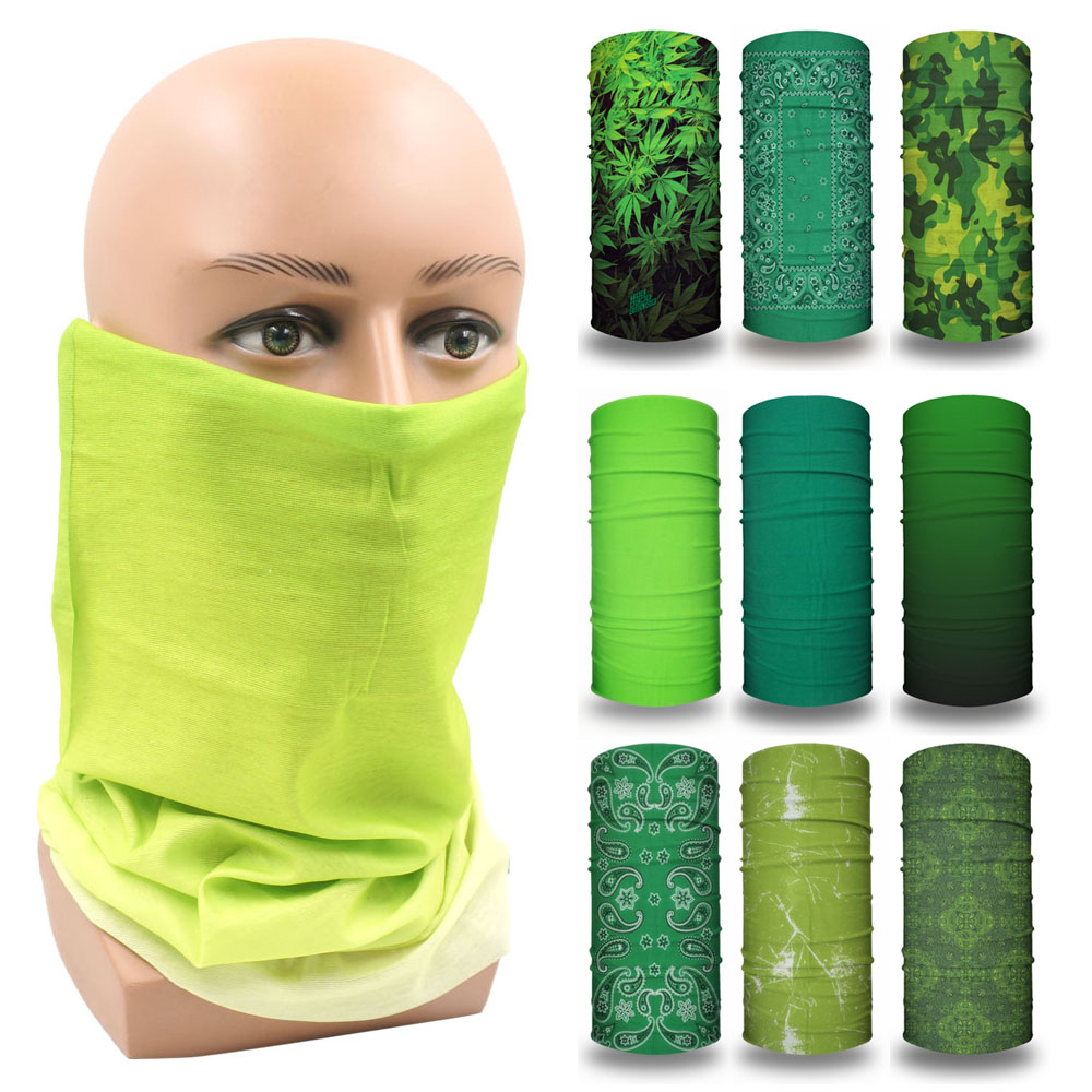 Running Gear Youtube - Grüne Gesichts-Bandanas-Abdeckung, Wandern, Halstuch, Männer und