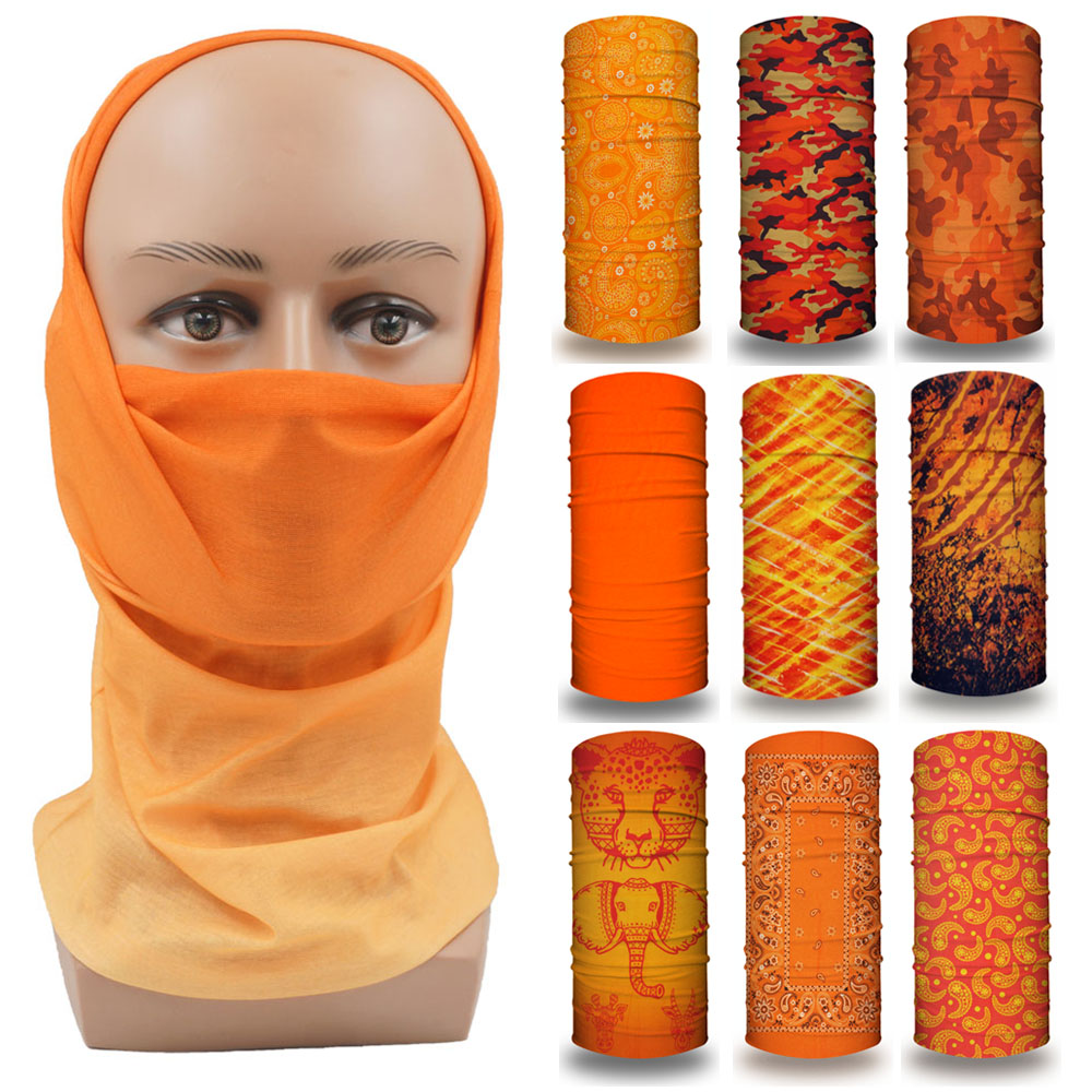 Running Gear Youtube - Orange Gesichts-Bandana für Damen, Laufen, Camping,
