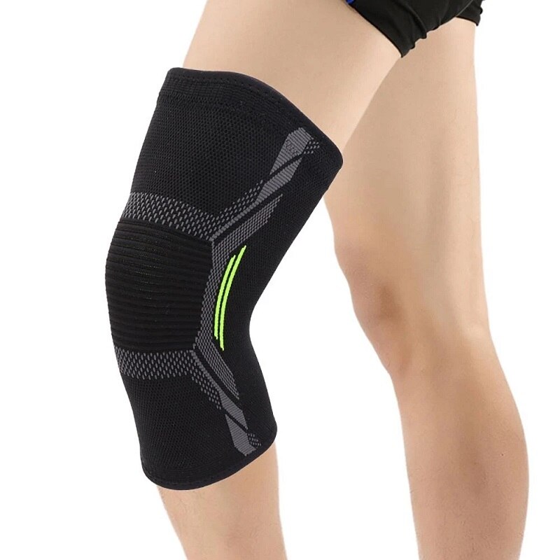 Running Gear In The Cold - Einzelknie-Polster gestrickte Nylon-Sport-Reit-Schutz ausrüstung für Basketball-Springseil-Warm