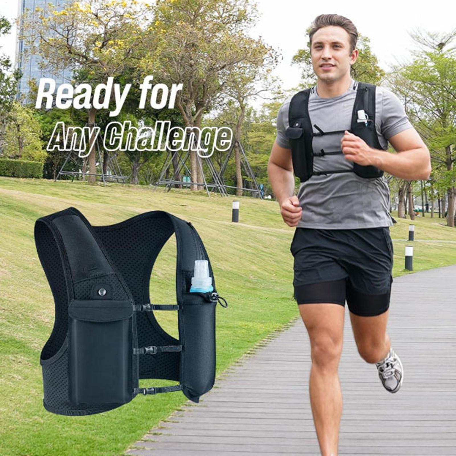 Running Gear Reflective - Laufweste Reflektierender Hydrationsrucksack mit 500ml Softflasche