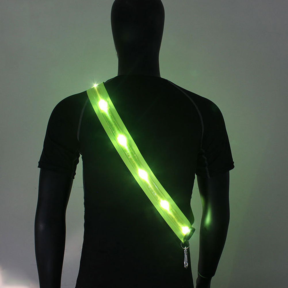Running Gear Reflective - LED-Schultergurt, wiederaufladbar, reflektierender LED-Laufgurt für Männer