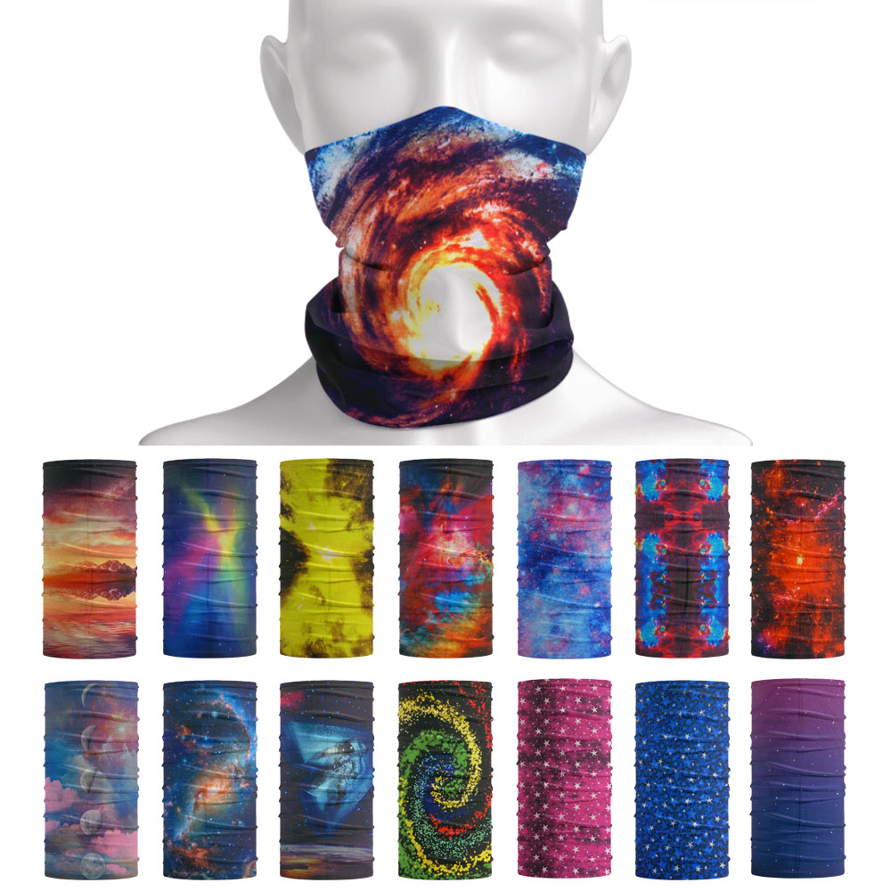 Running Gear Youtube - Landschaft Sternenkopfbedeckung Halsrohr Bandana Galaxy Sky