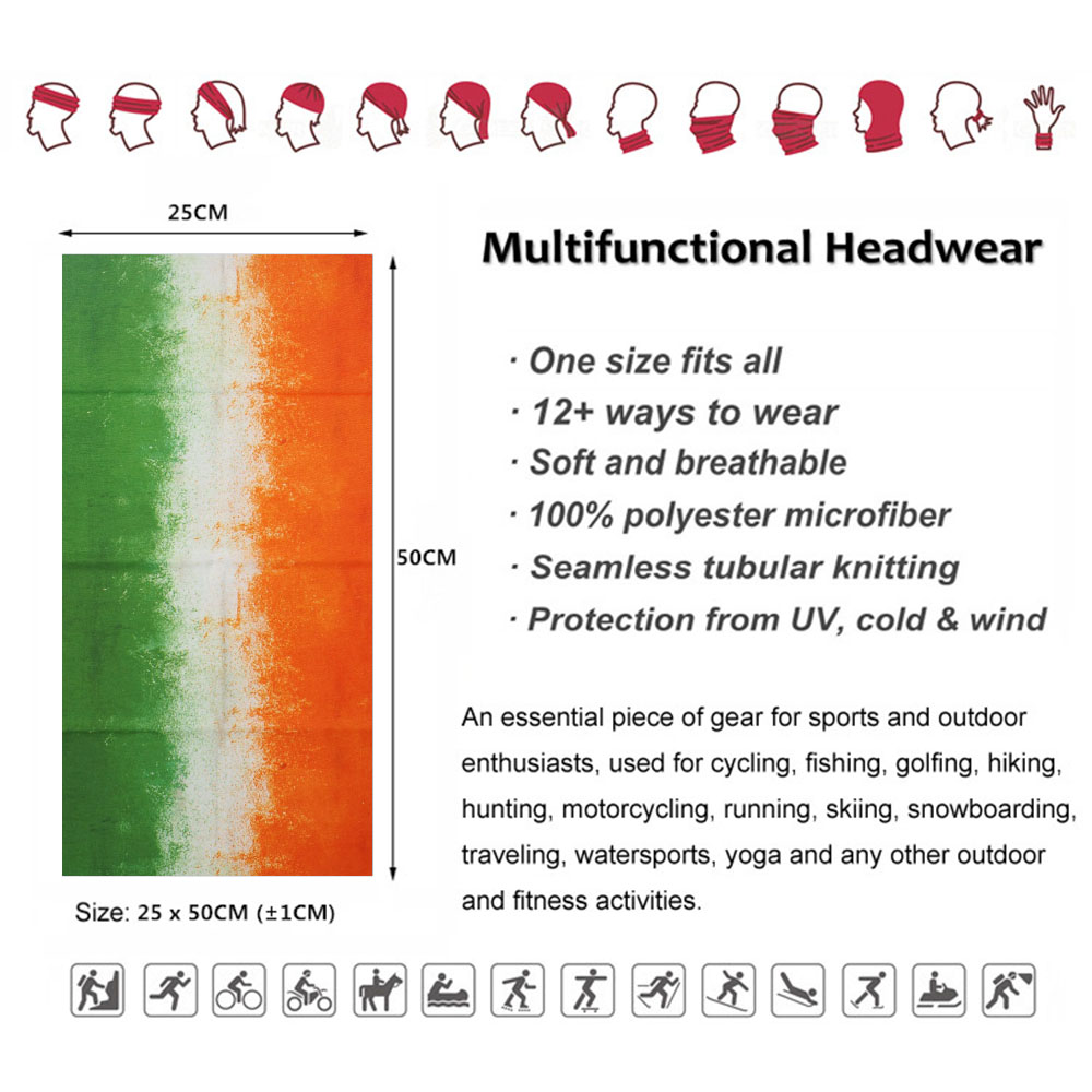 Irland Flagge gedruckt Gesicht – Running Gear Youtube Bewertung und Preis