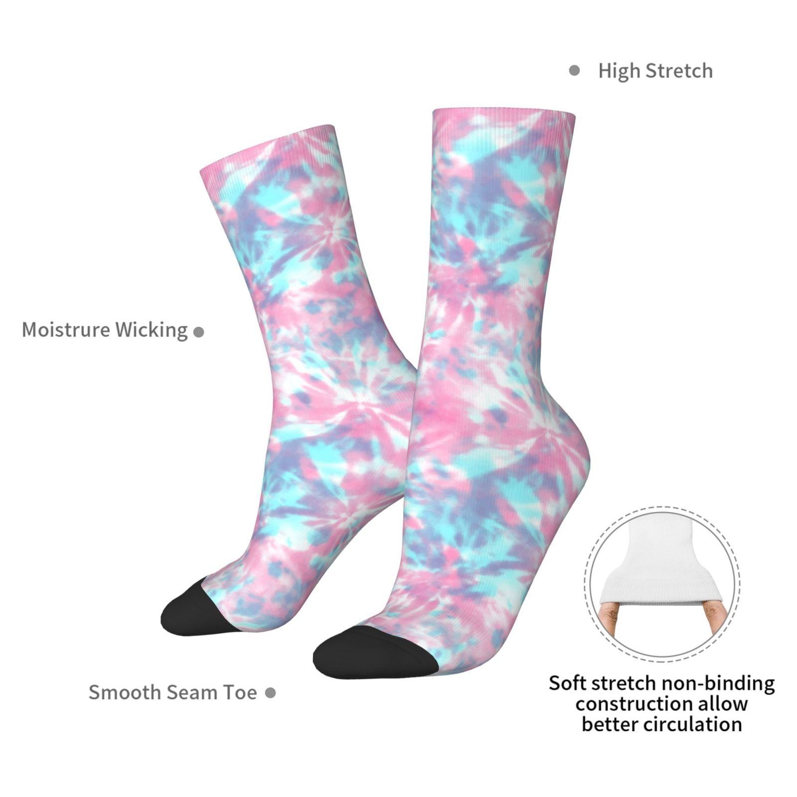 Crew-Socken mit Batikdruck für – Running Gear Youtube Bewertung und Preis