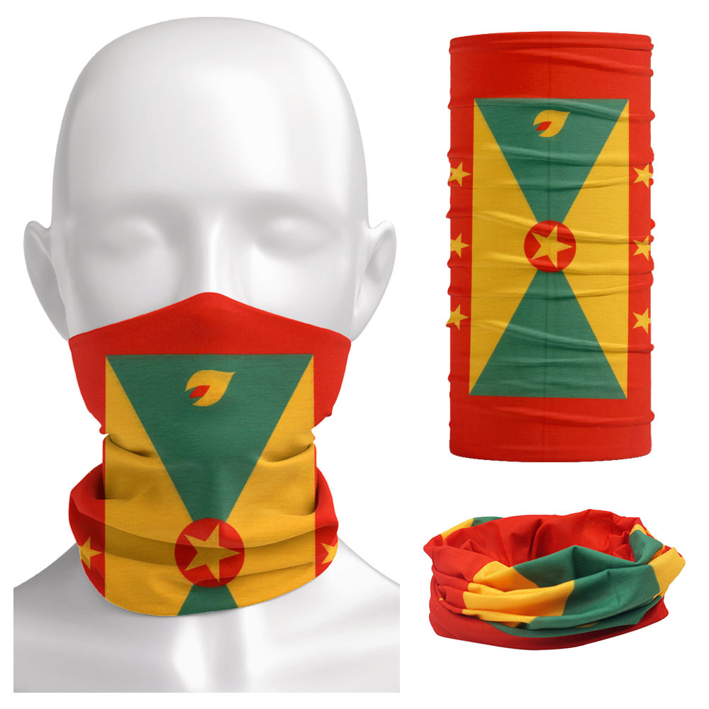 Grenada Flagge Muster Gesicht  – Running Gear Youtube Bewertung und Preis